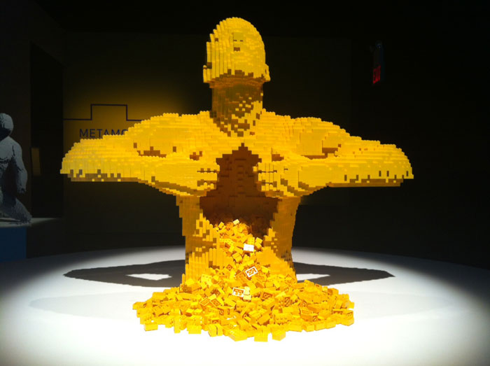 Arte en una pieza de Lego