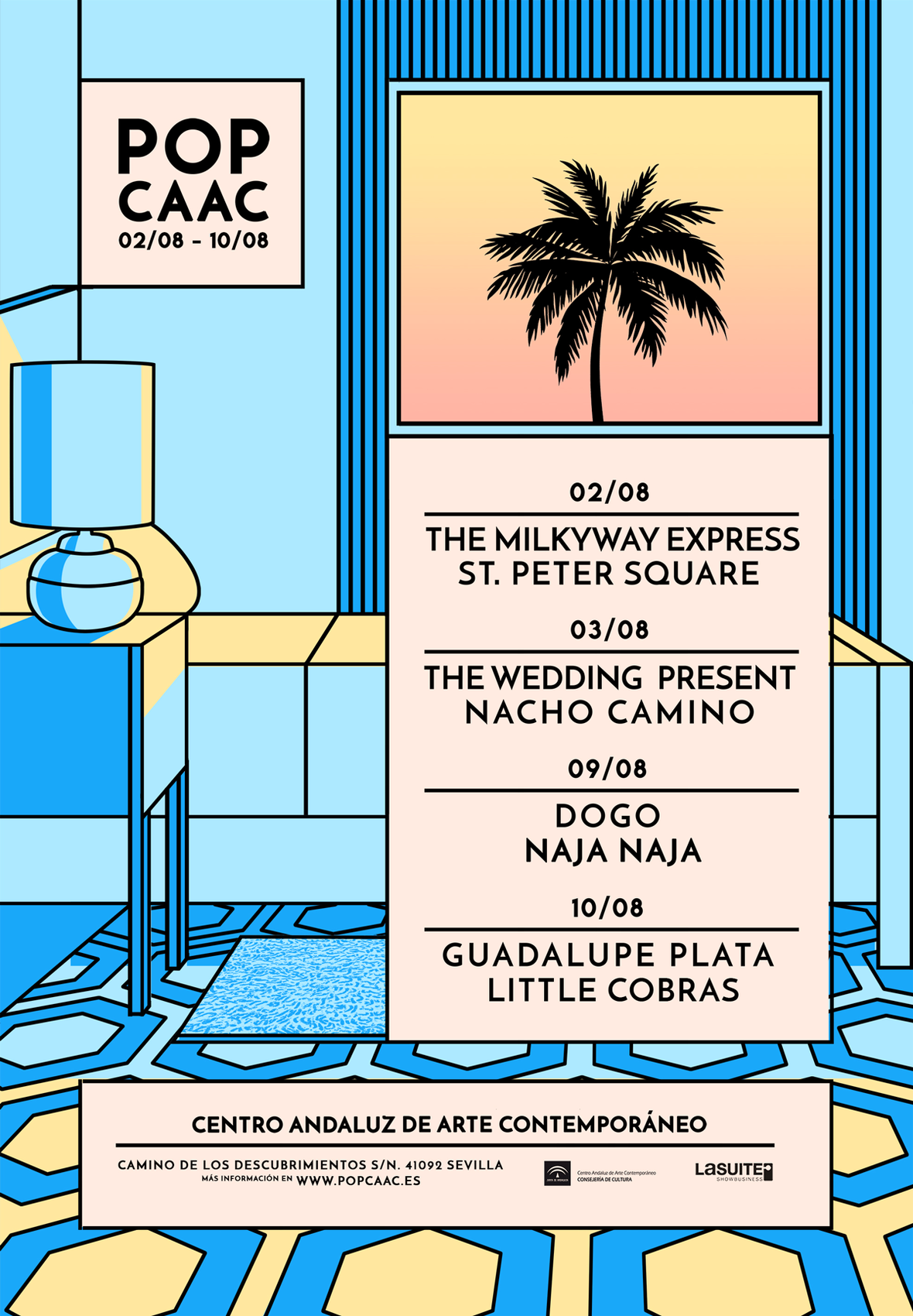 POP CAAC en agosto: The Wedding Present, Guadalupe Plata, The Milkyway Express y  Little Cobras