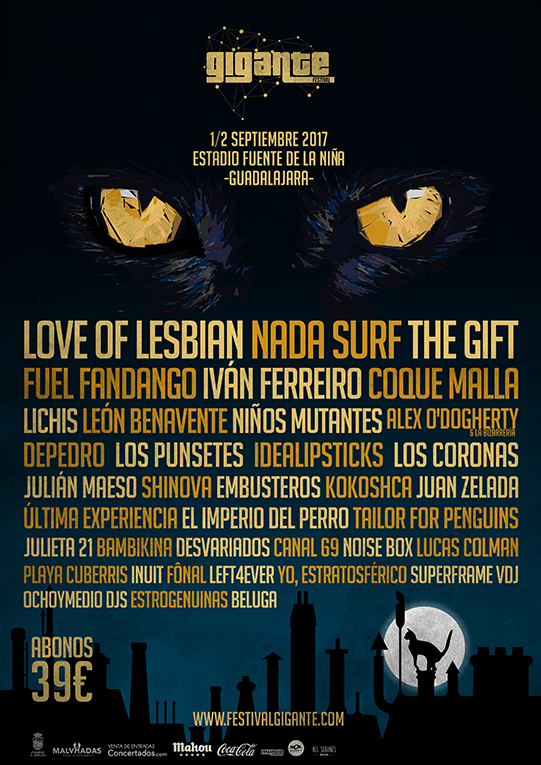 Festival Gigante : 1 y 2 de septiembre. Vuelta al cole en Guadalajara y con festival