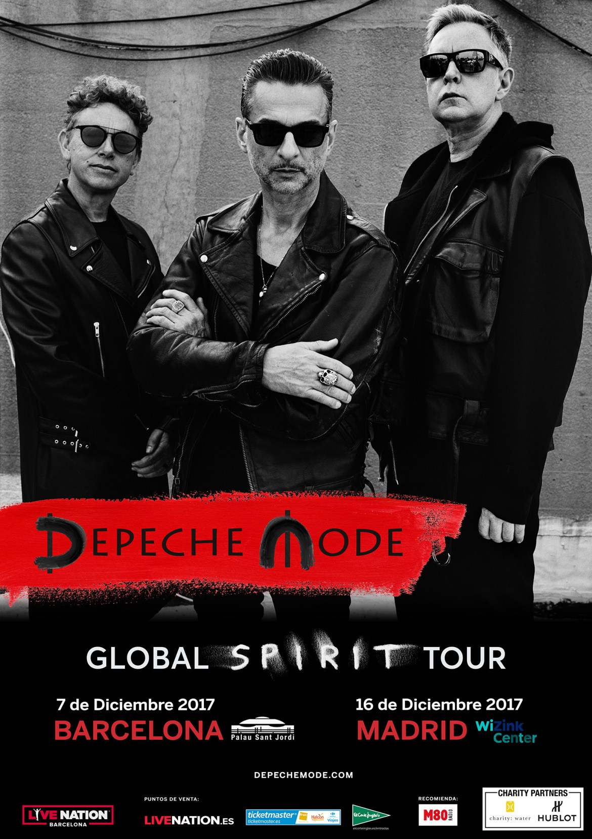 Depeche Mode tocaran en Madrid y Barcelona este mes de diciembre