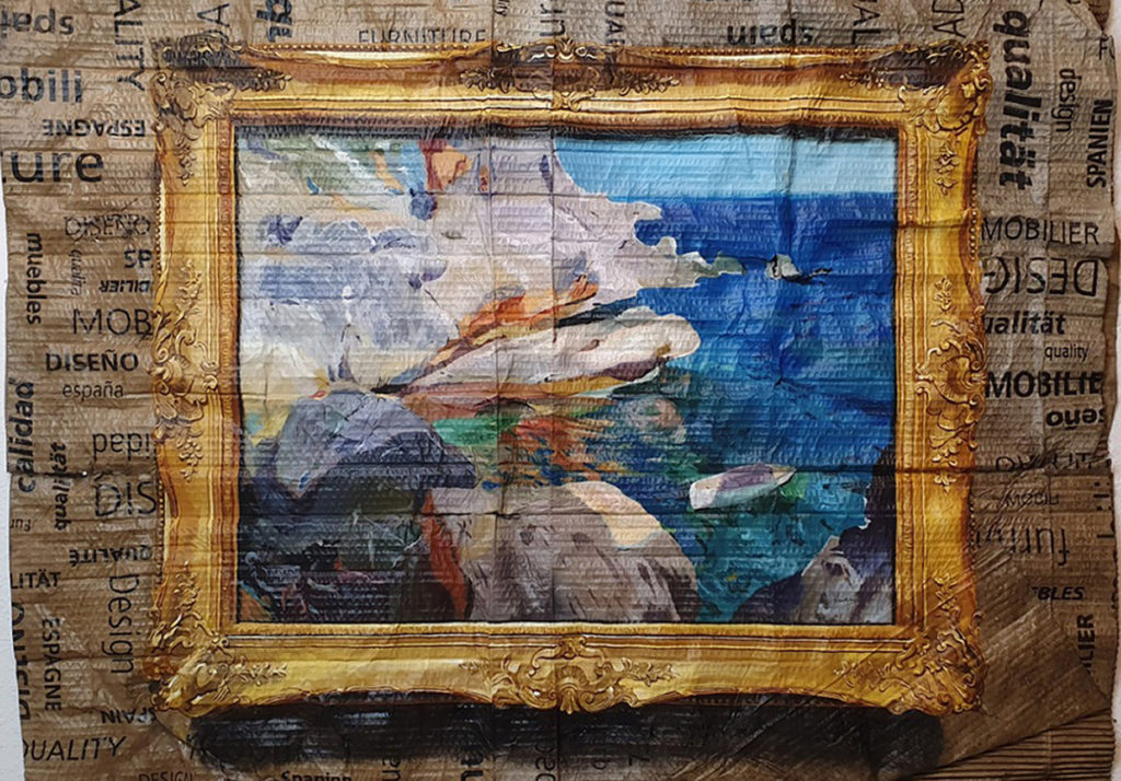 Joaquín Sorolla - Rocas de Jávea y el bote blanco
