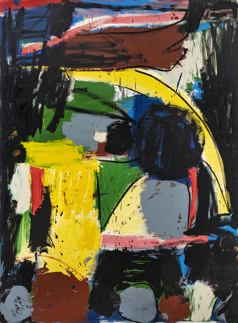 Un riu salvatge, 2, 2021 Óleo, carboncillo y acrílico sobre lienzo, 250 x 185 cm